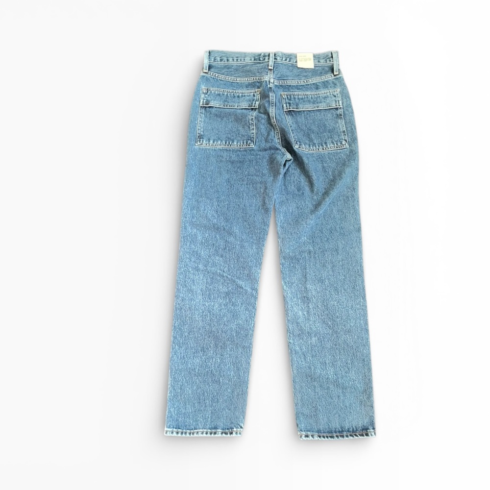 Agolde Cooper Cargo Jean Regulation Blue Medium Wash Size 25 Women’s NEW - Picture 9 of 10